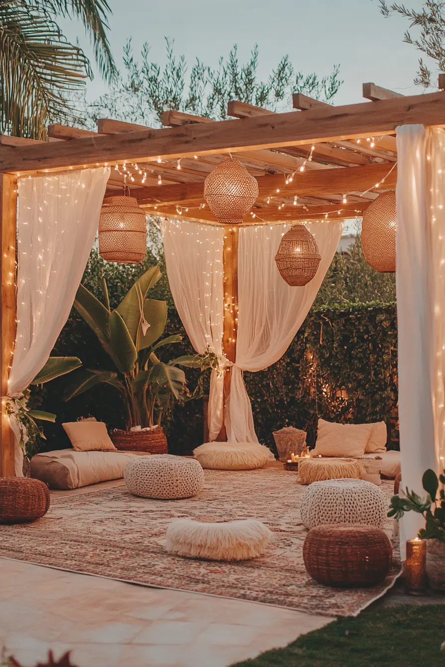 Boho Pergola Paradise