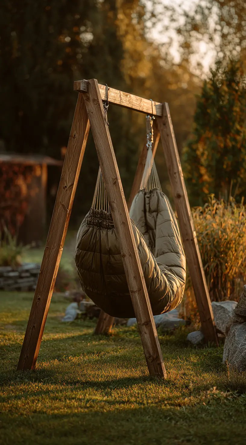 Classic A-Frame Wooden Swing Set