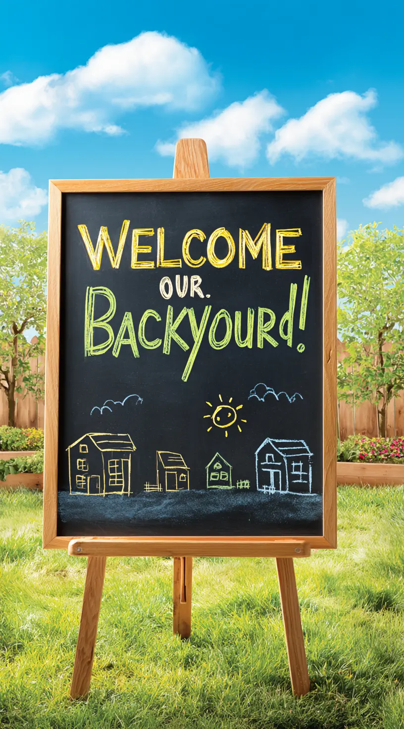 DIY Outdoor Chalkboard