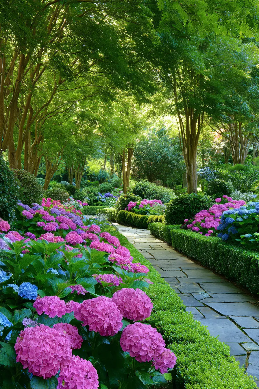 Hydrangea Hedge Borders