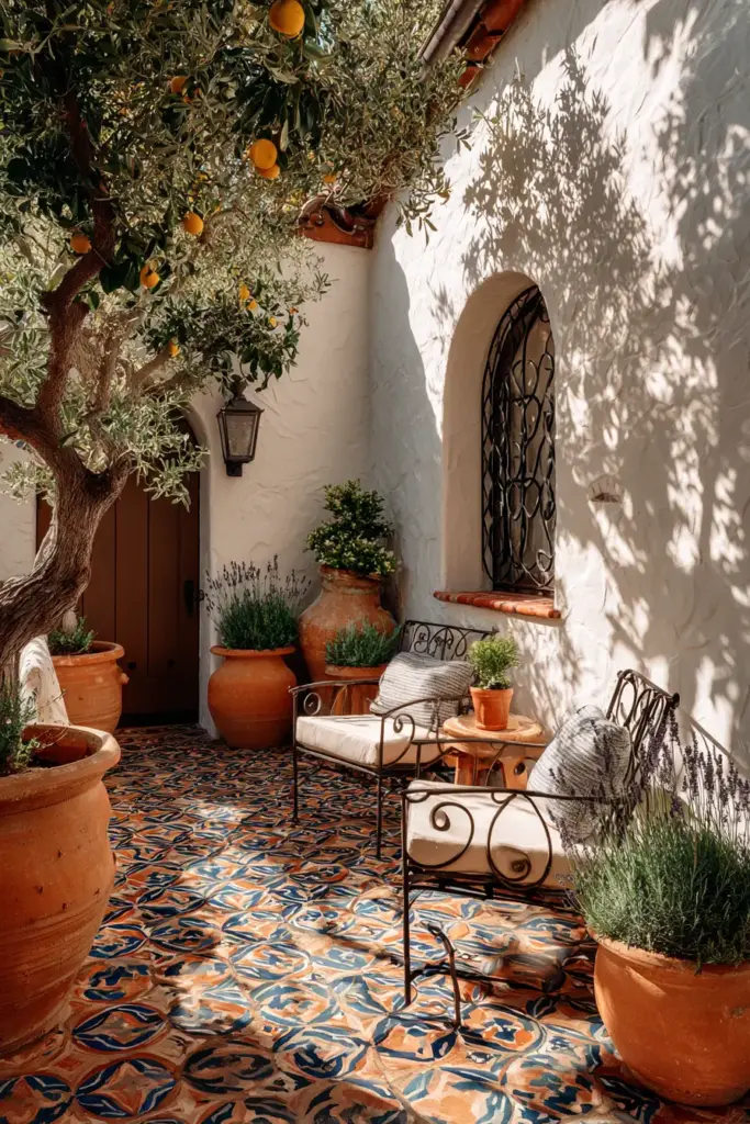Mediterranean Tile Garden