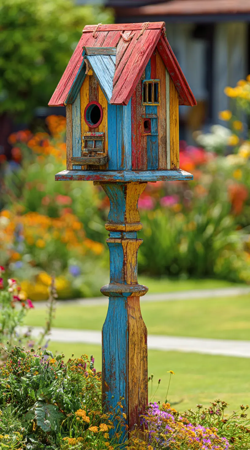 Paint a Colorful Birdhouse