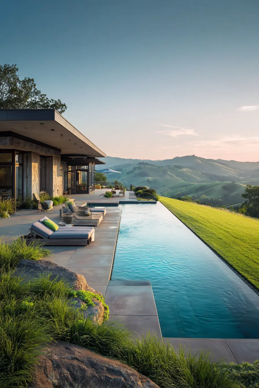 Raised Pool with Infinity Edge