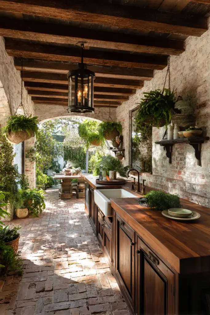 Rustic Outdoor Kitchen Oasis