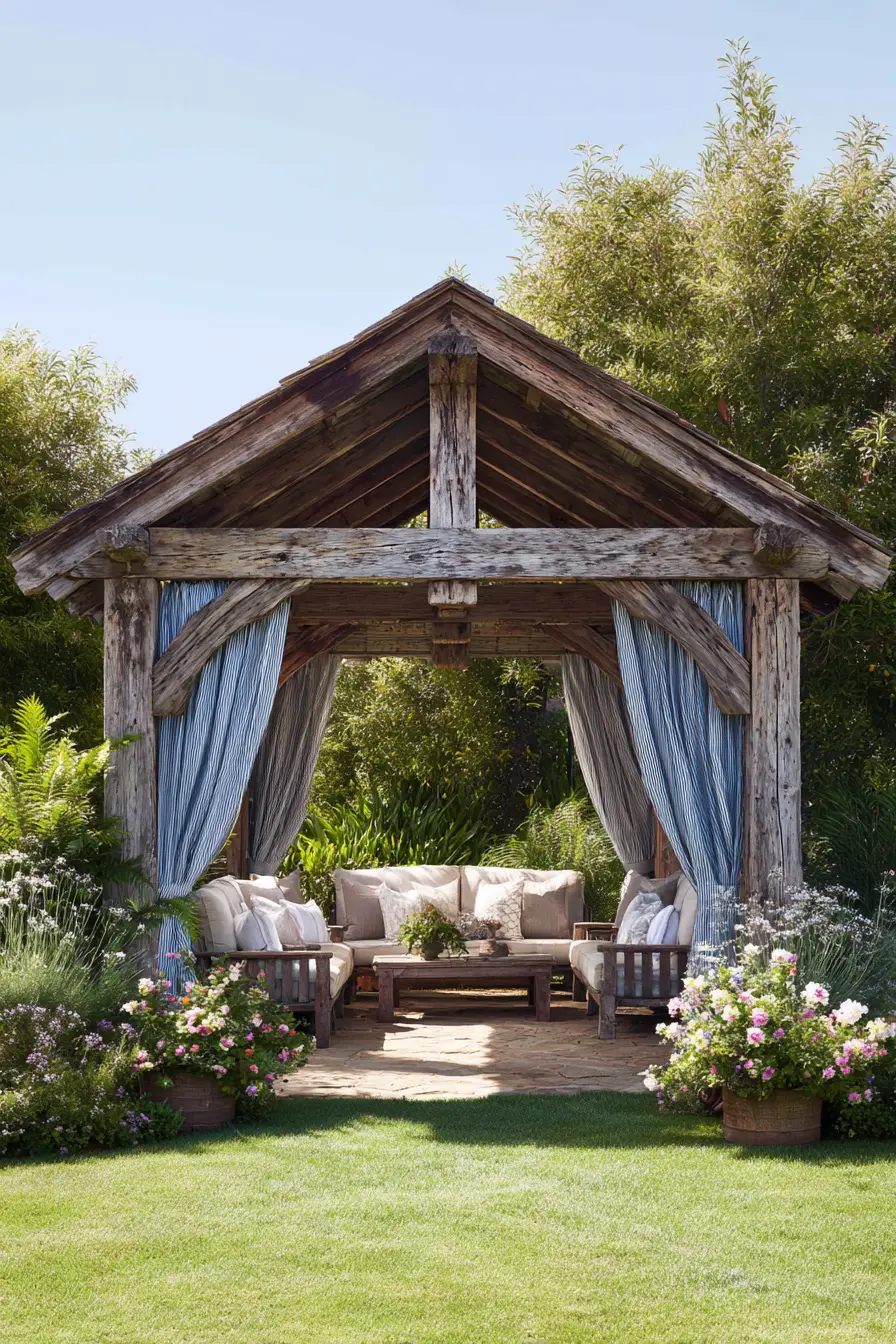 Rustic Wooden Pavilion for a Classic Look