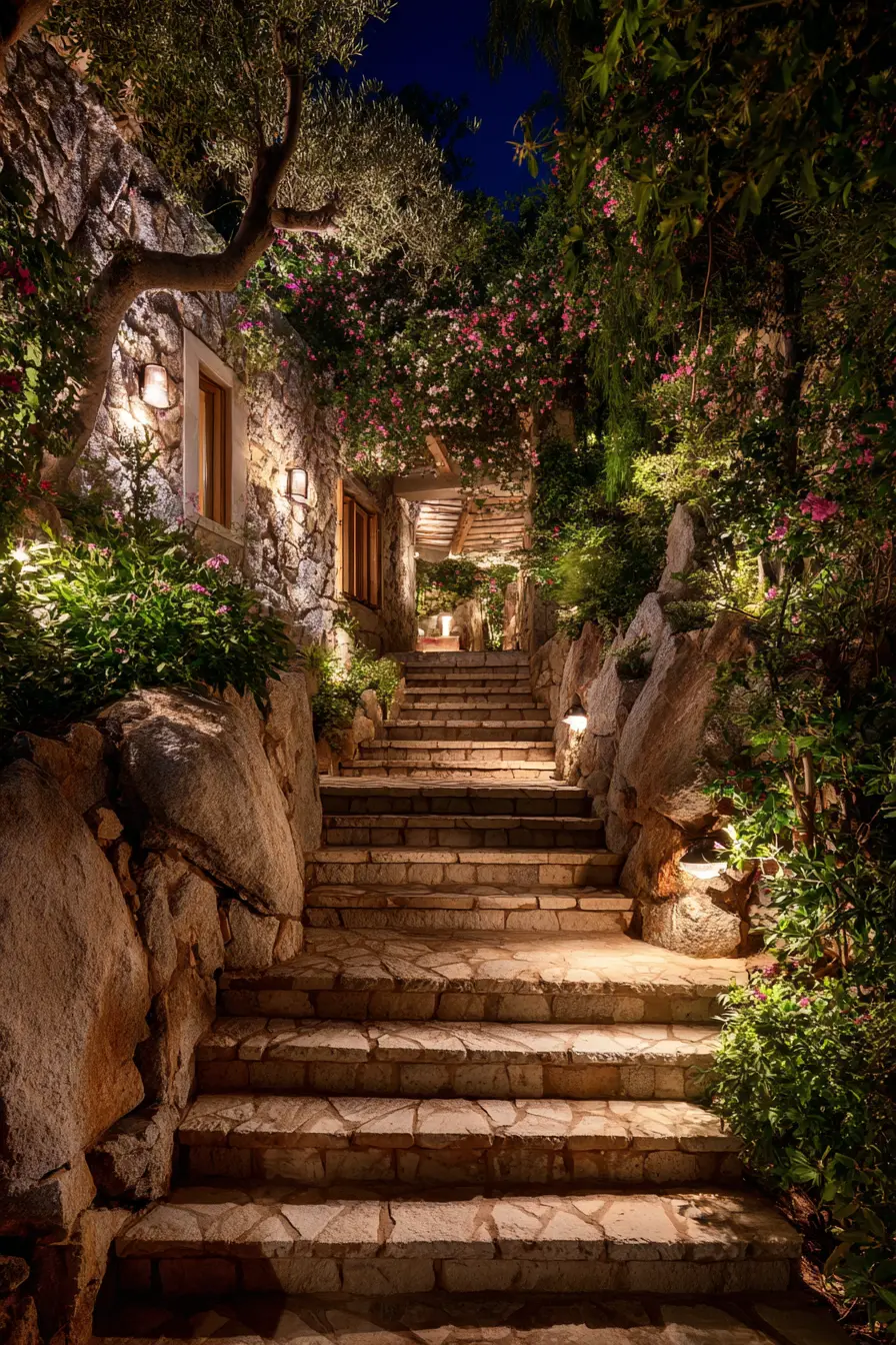 Solar-Powered Step Lights