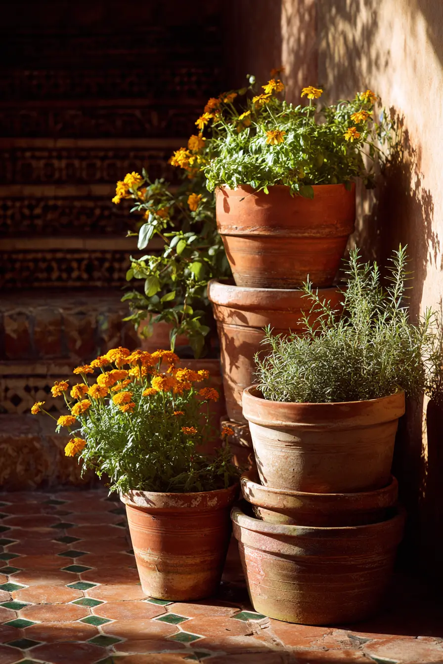 Terracotta Tower Planters