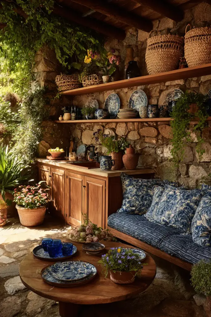 Bohemian Outdoor Living Space