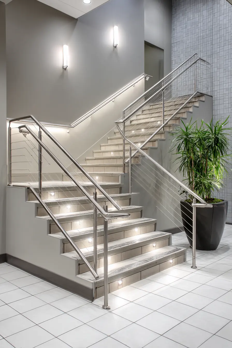 Built-In LED Handrail Lights