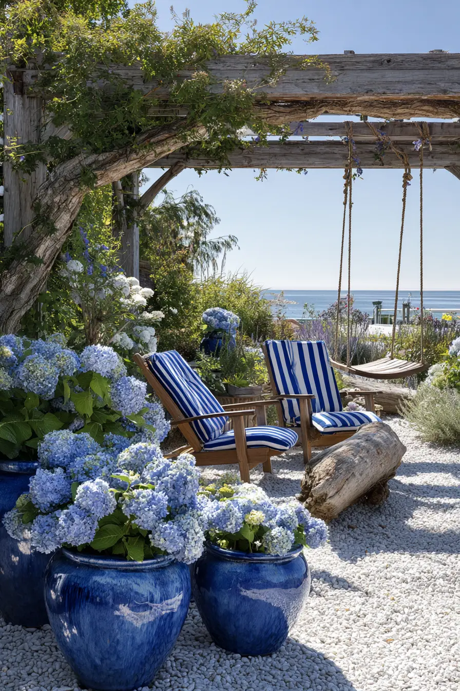 Coastal Blue & White Garden