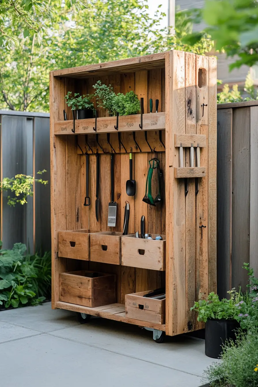 DIY Pallet Storage Locker
