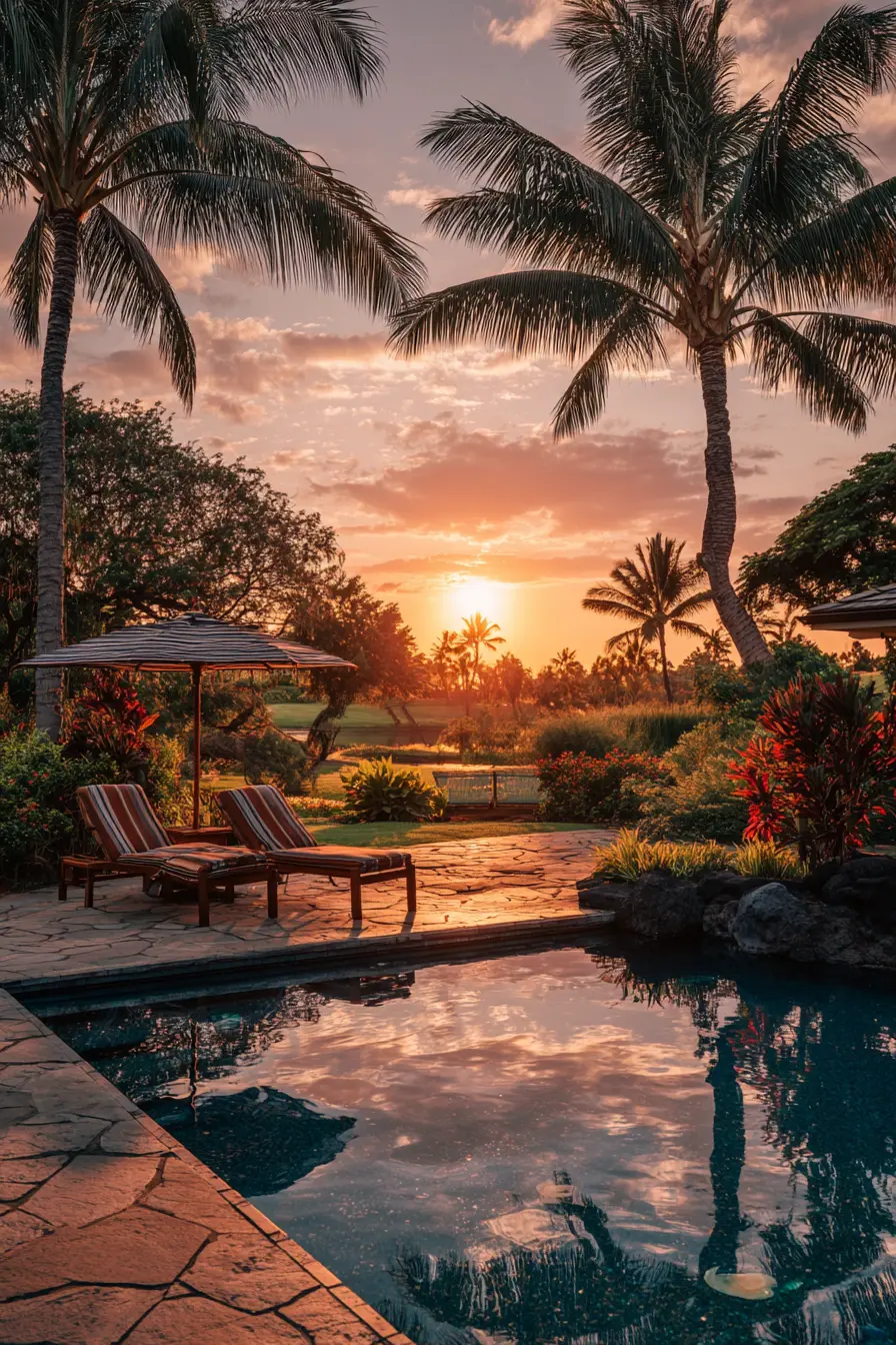Elevated Pool with Lounge Area