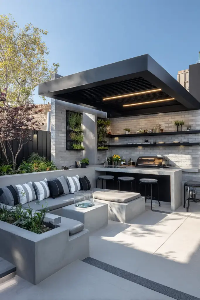 Modern Outdoor Kitchen Oasis