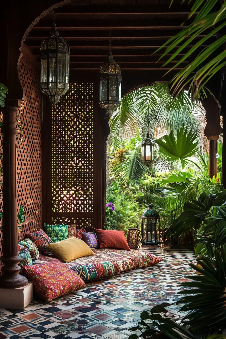 Moroccan Courtyard Pergola
