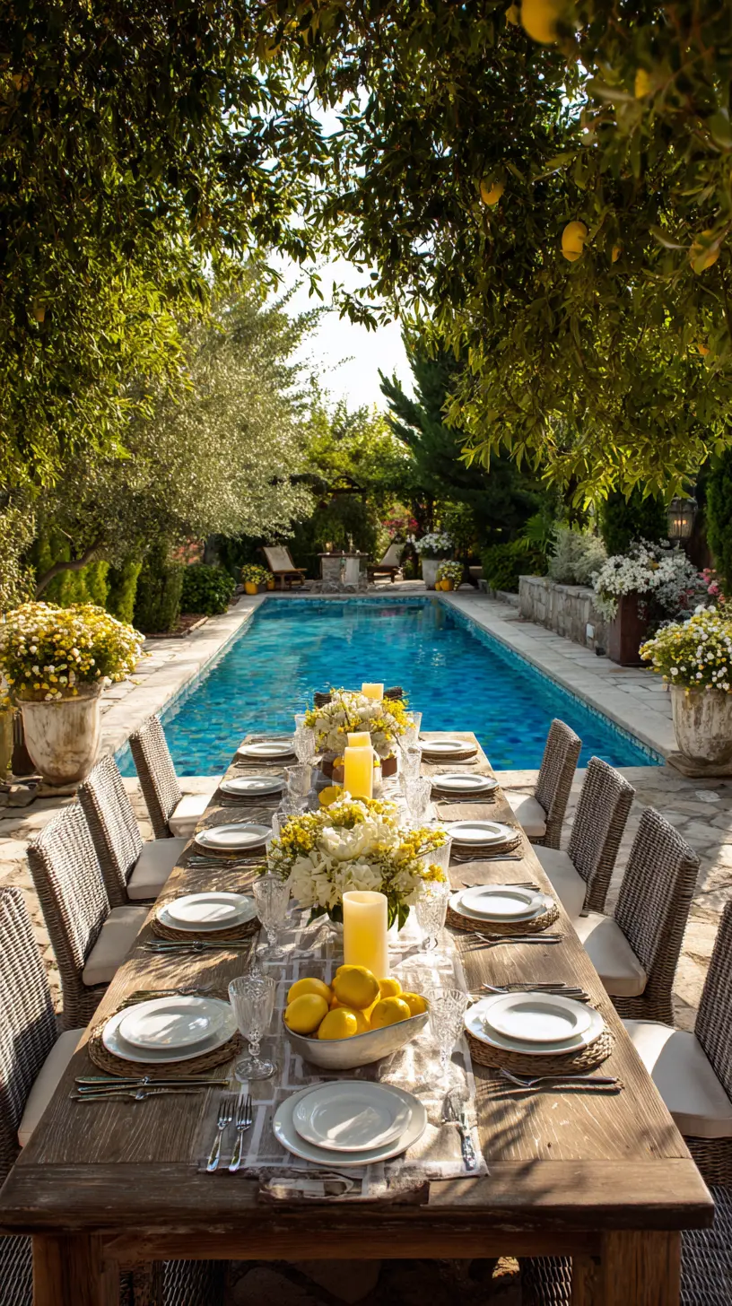 Poolside Dining Areas for Long, Lazy Meals