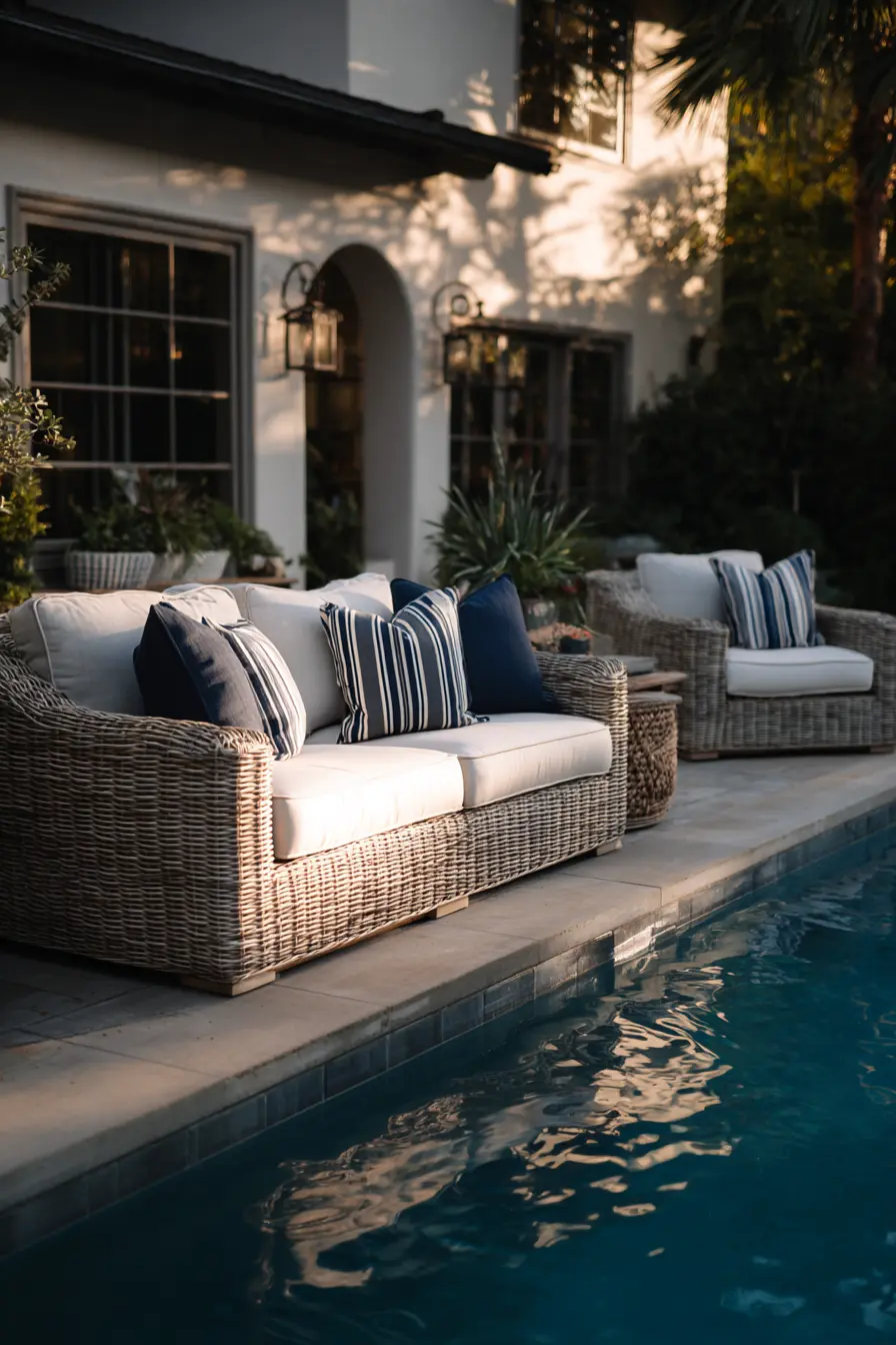 Poolside Lounge with Integrated Seating