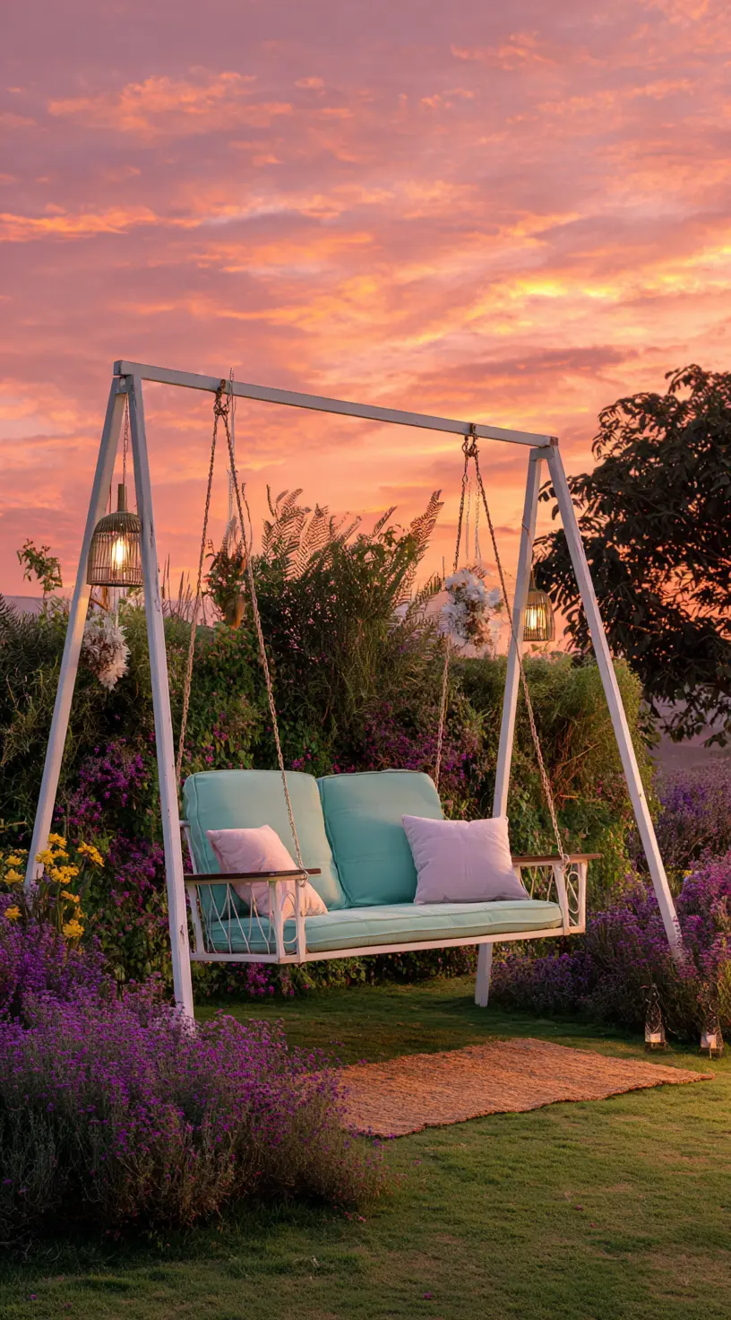 Portable PVC Swing Set