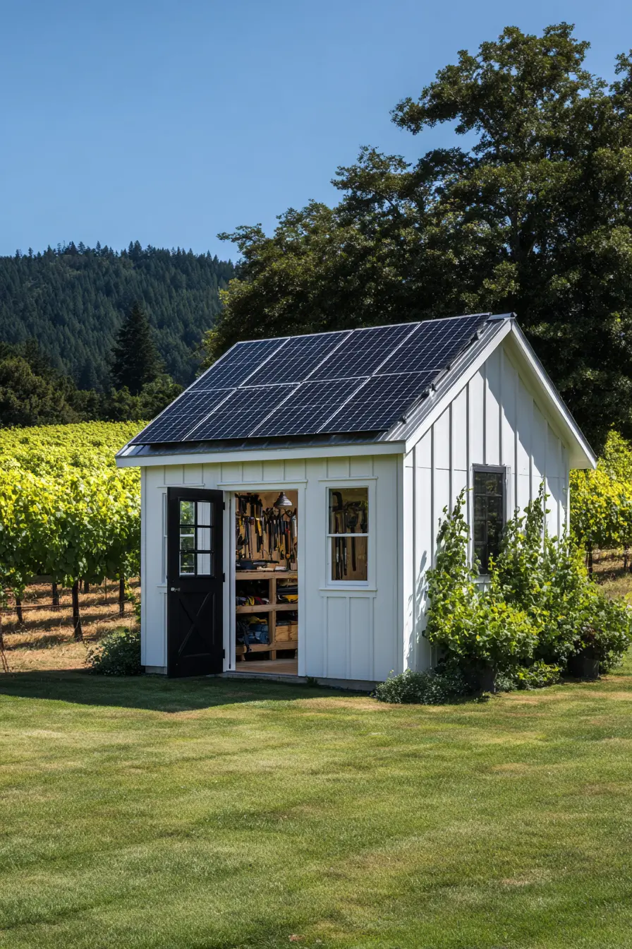 Solar-Powered Shed