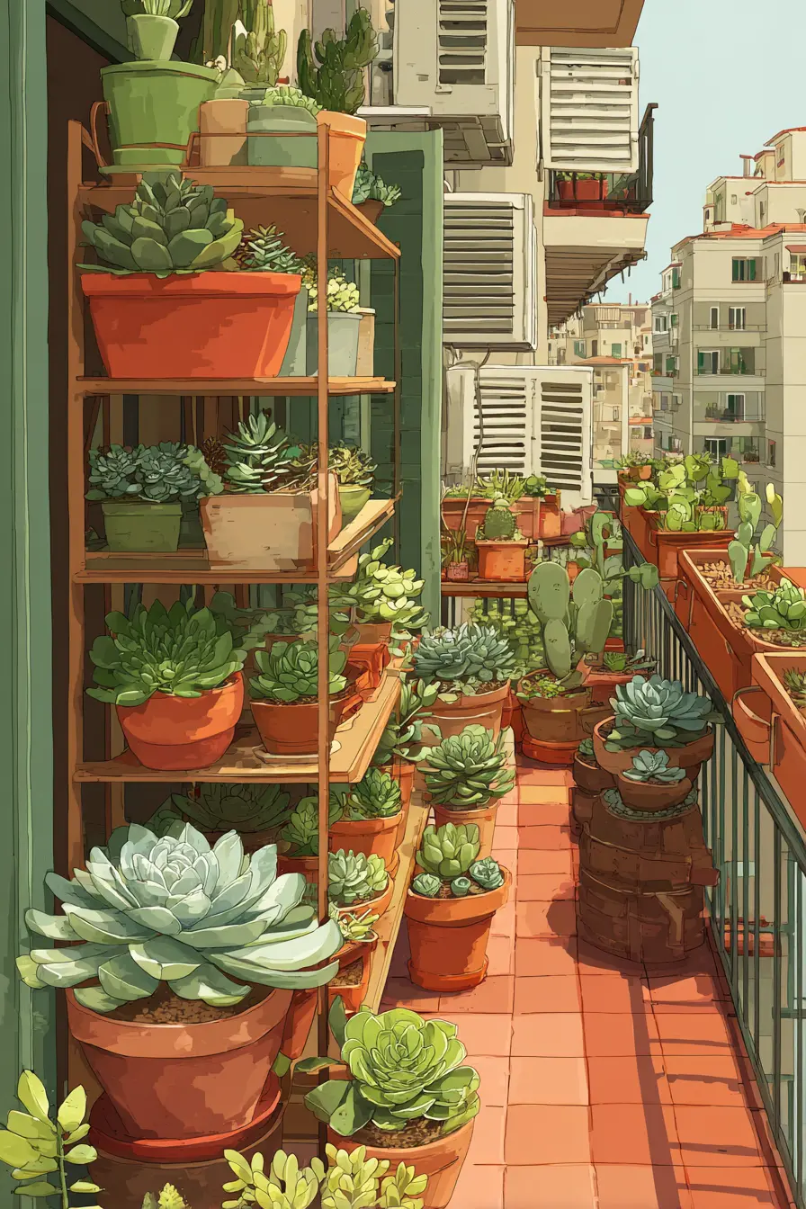 Sunny Succulent Sanctuary