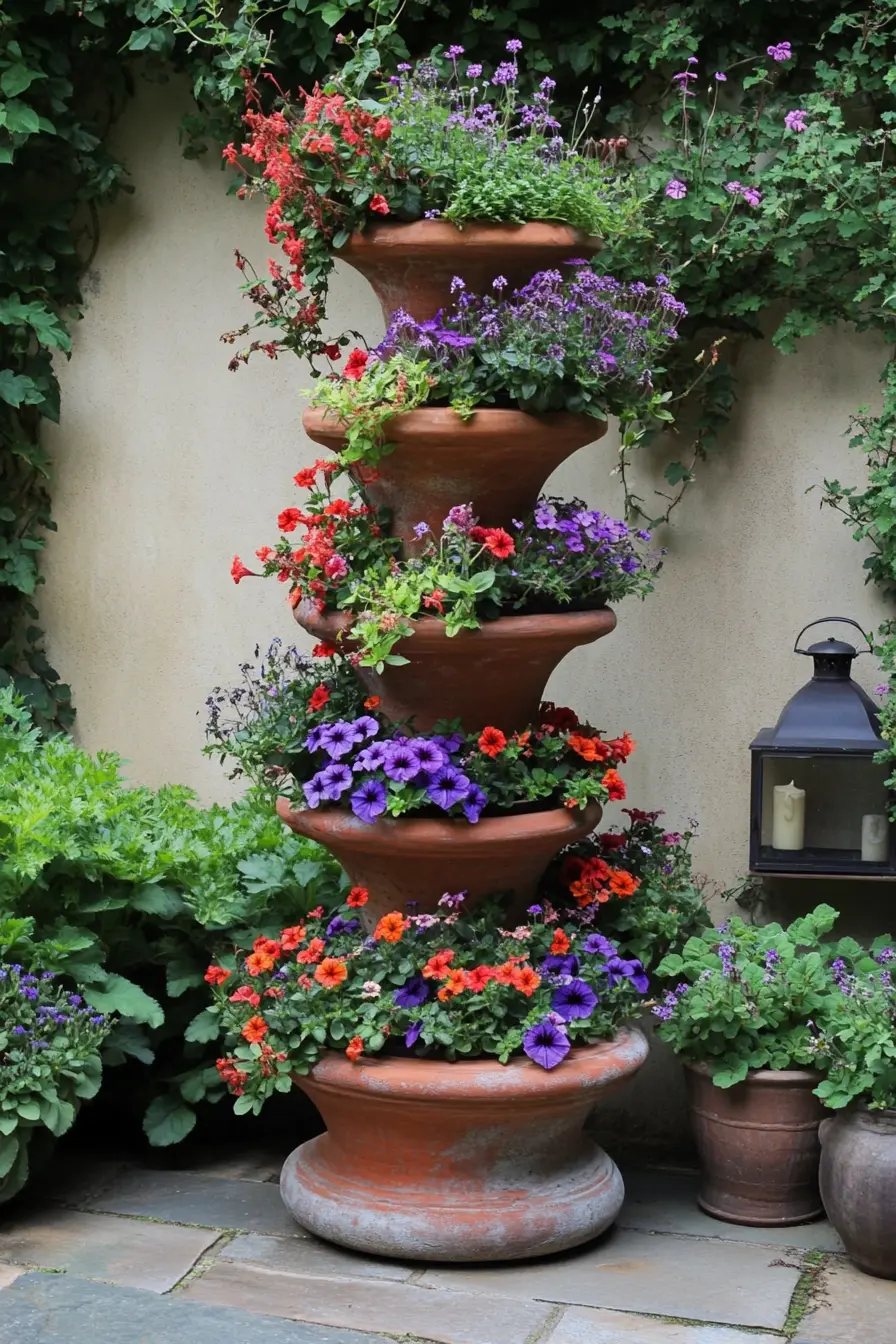 Terracotta Tower Planter