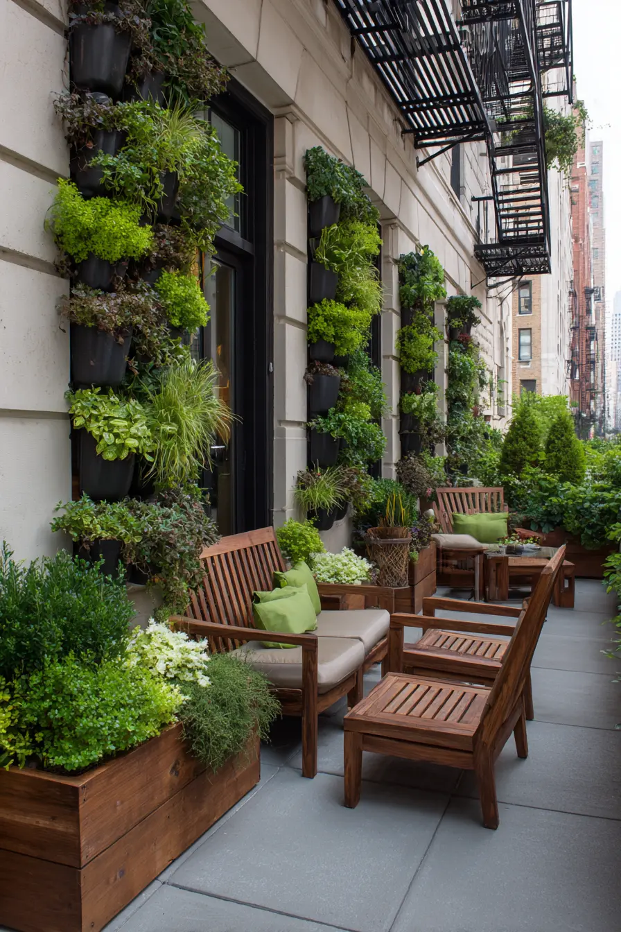 Urban Oasis with Vertical Garden