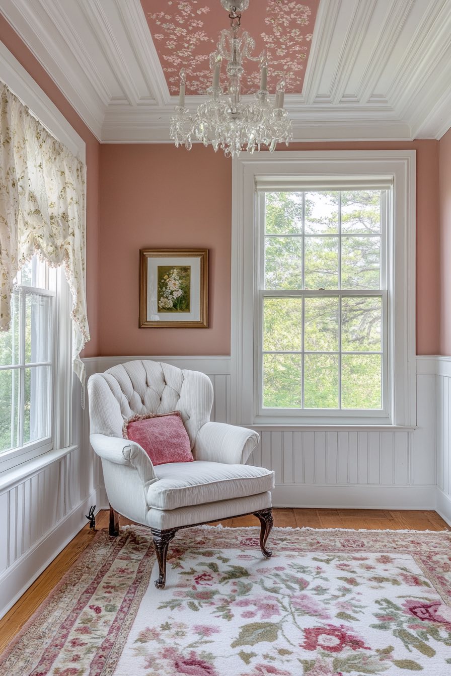Wainscoting and Painted Ceilings