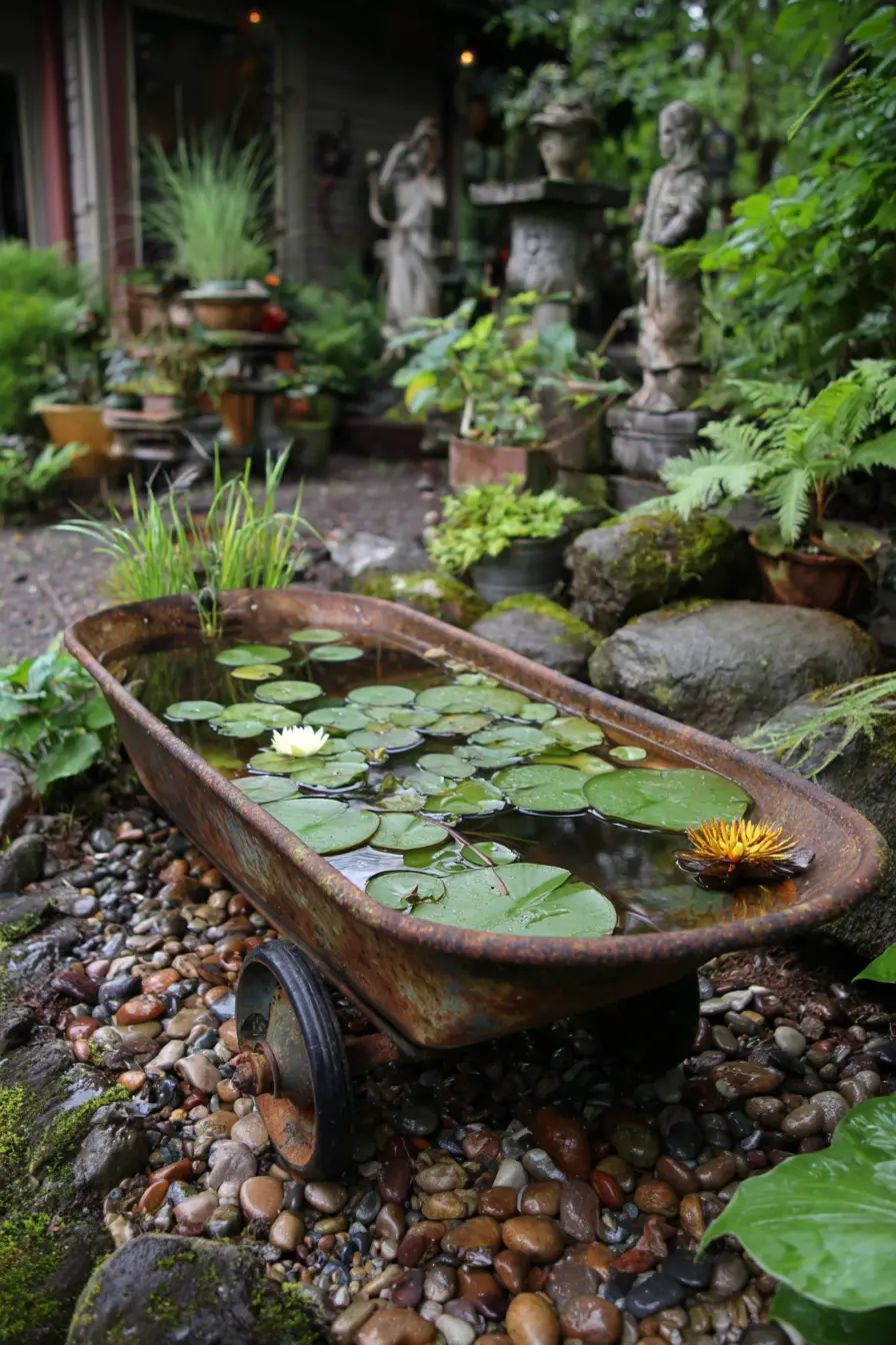 Wheelbarrow Pond Garden