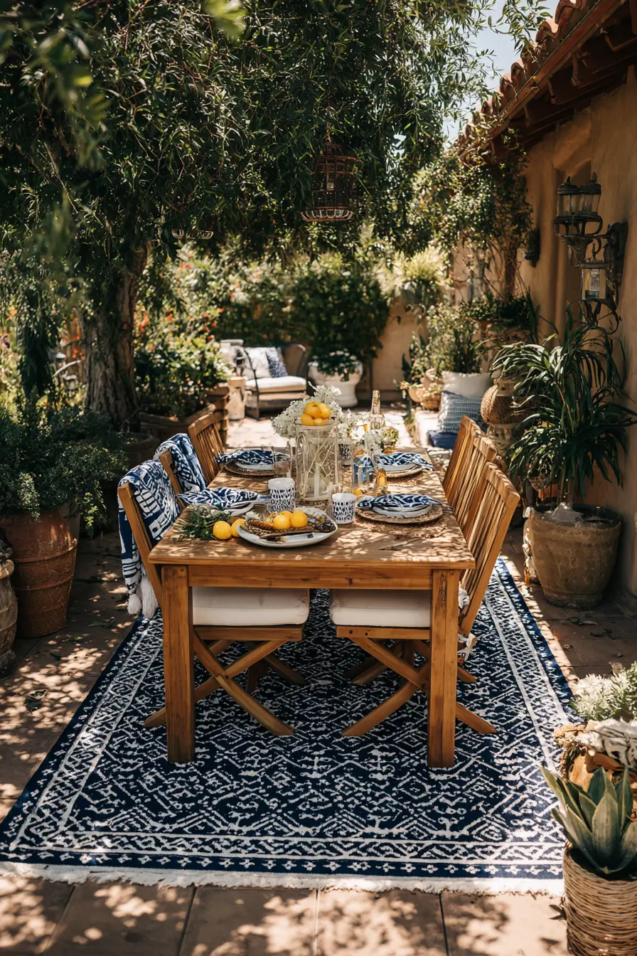 Coastal-Inspired Patio with Nautical Decor