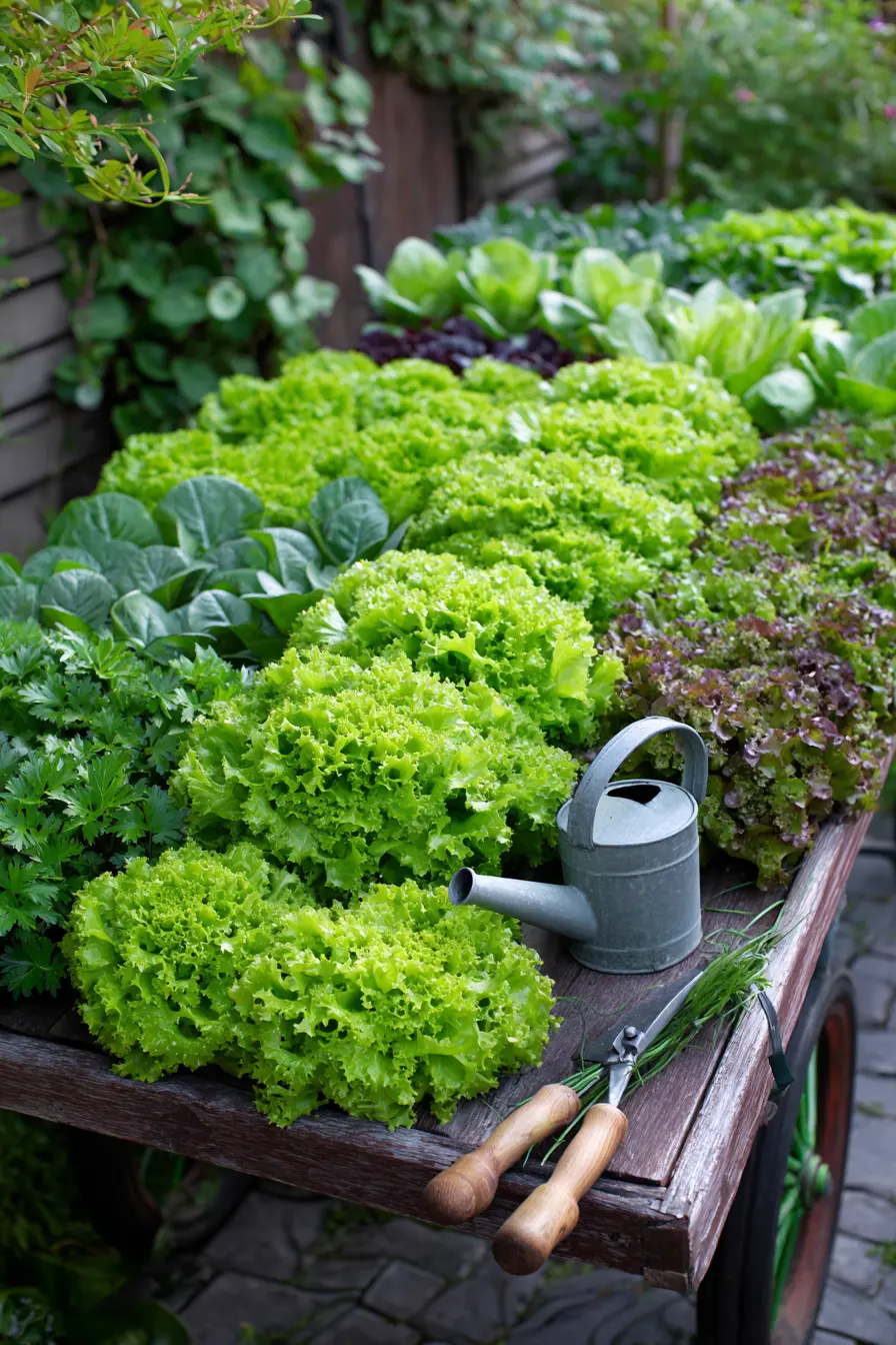 Edible Wheelbarrow Salad Garden