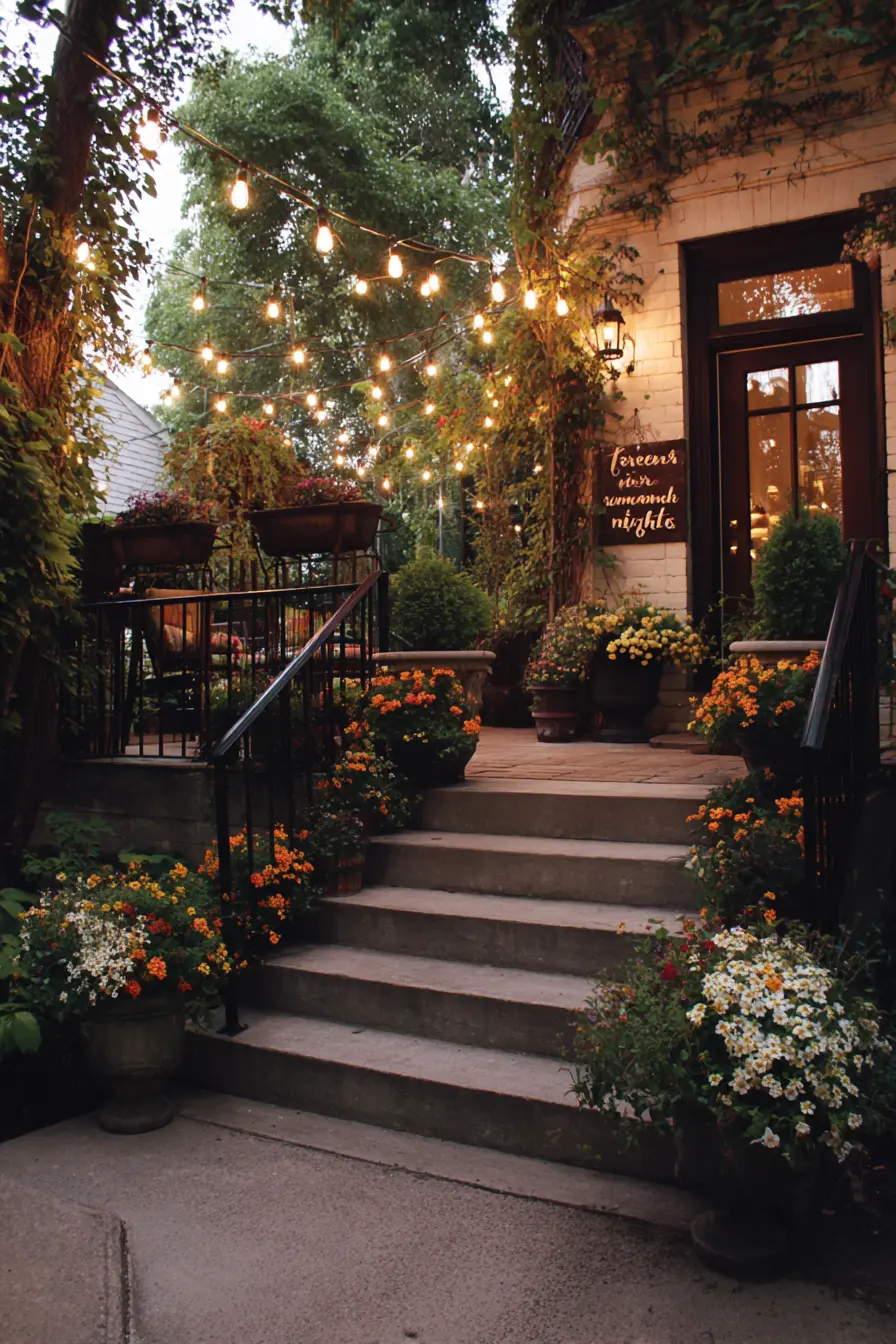 Festoon or Café Lights Overhead