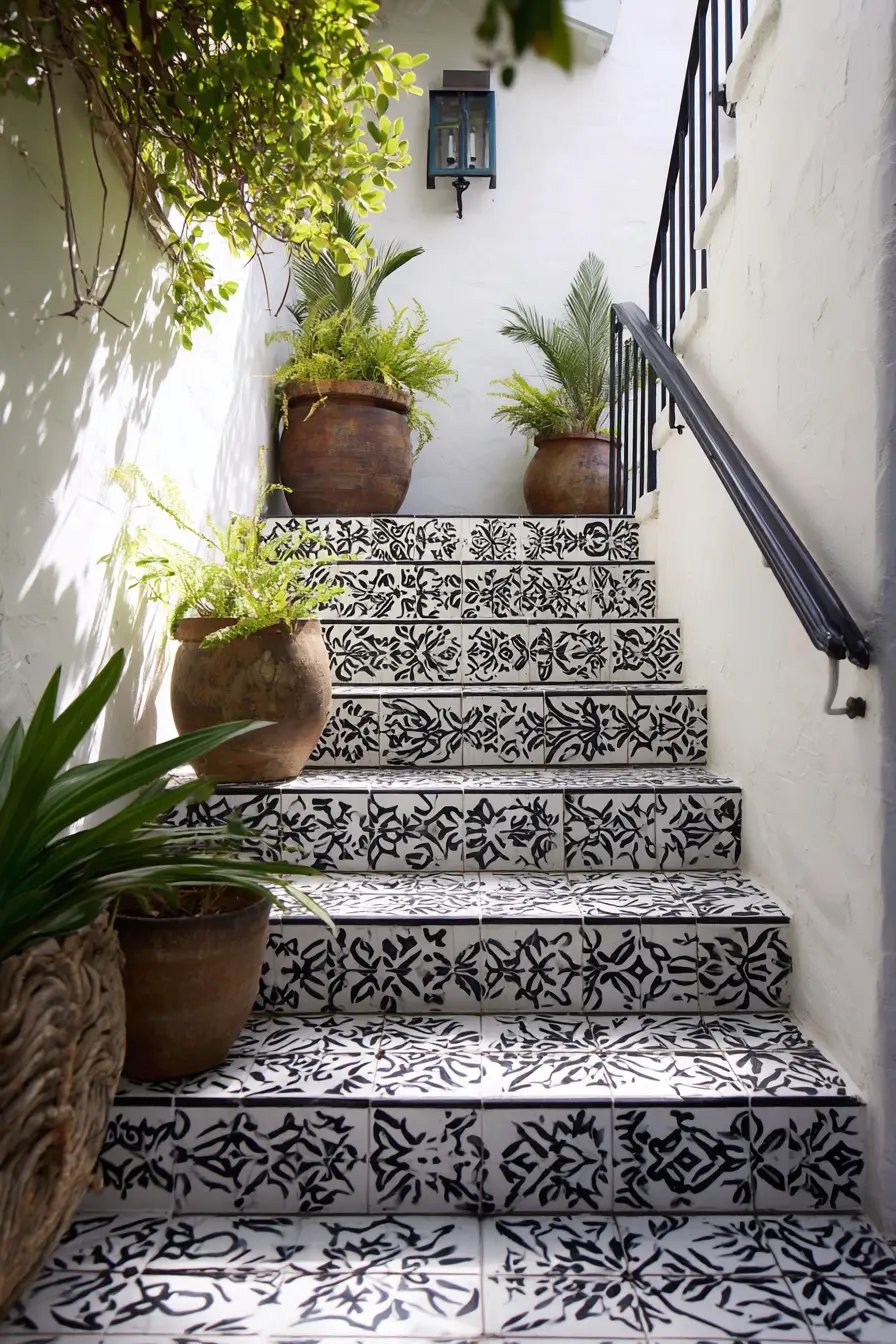 Geometric Tile Risers