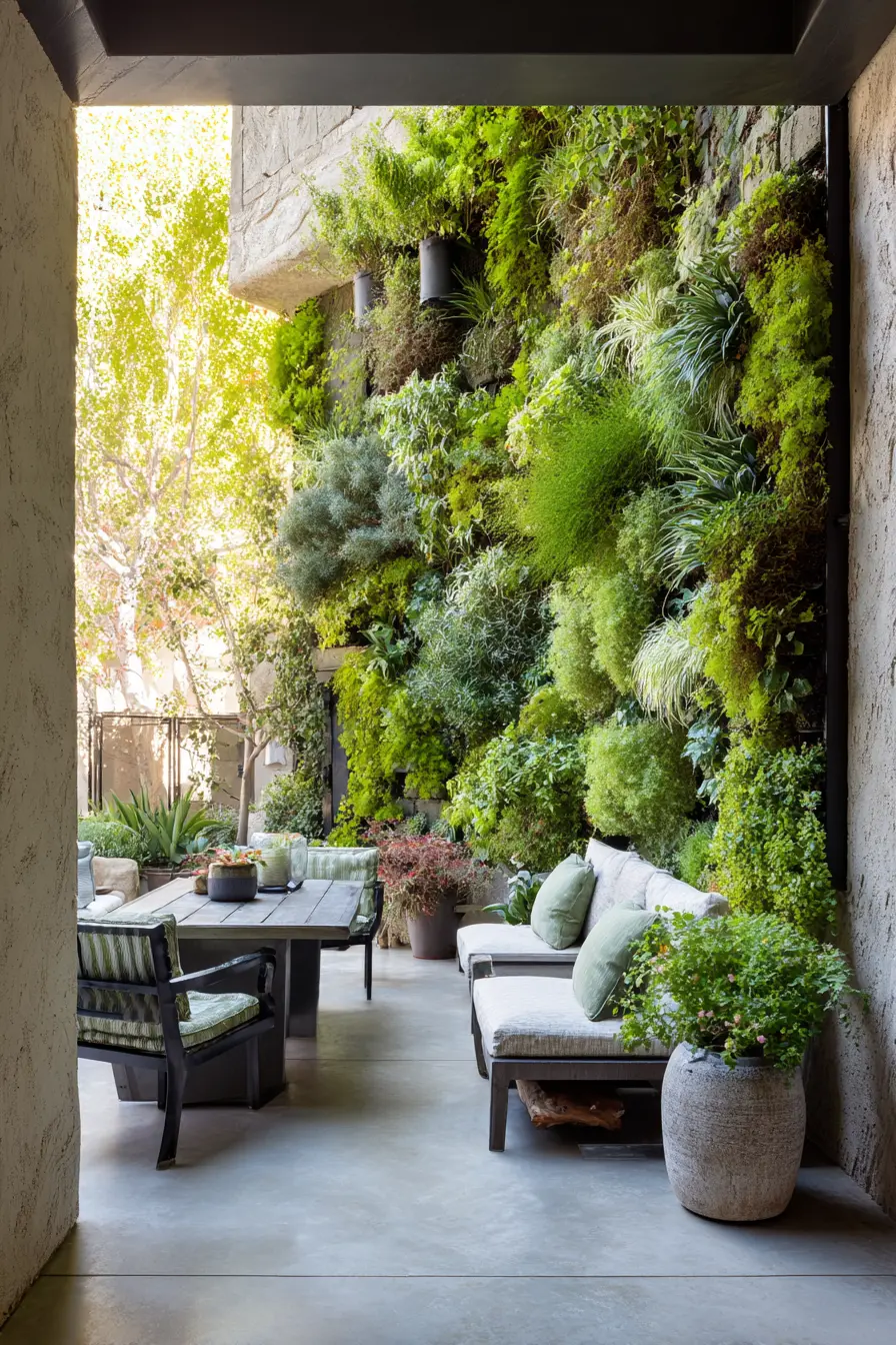 Greenery Wall with Invisible Planters