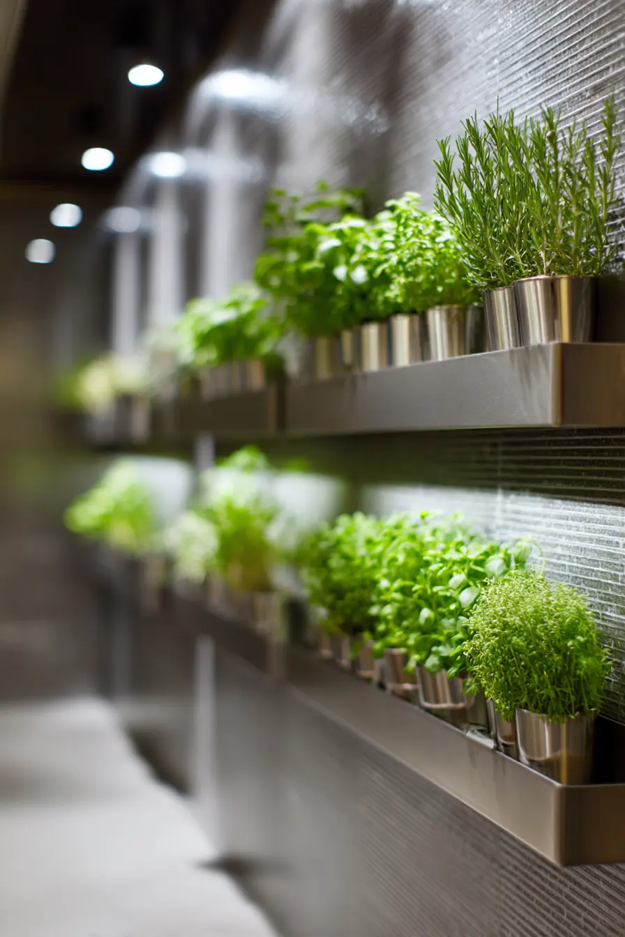 Indoor Magnetic Herb Planter Strip