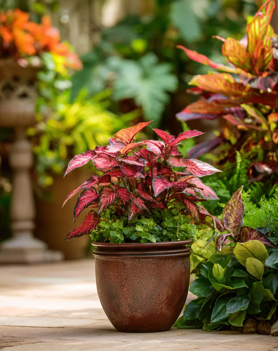 Nature’s Art: Design a Mosaic Container with Coleus and Herbs