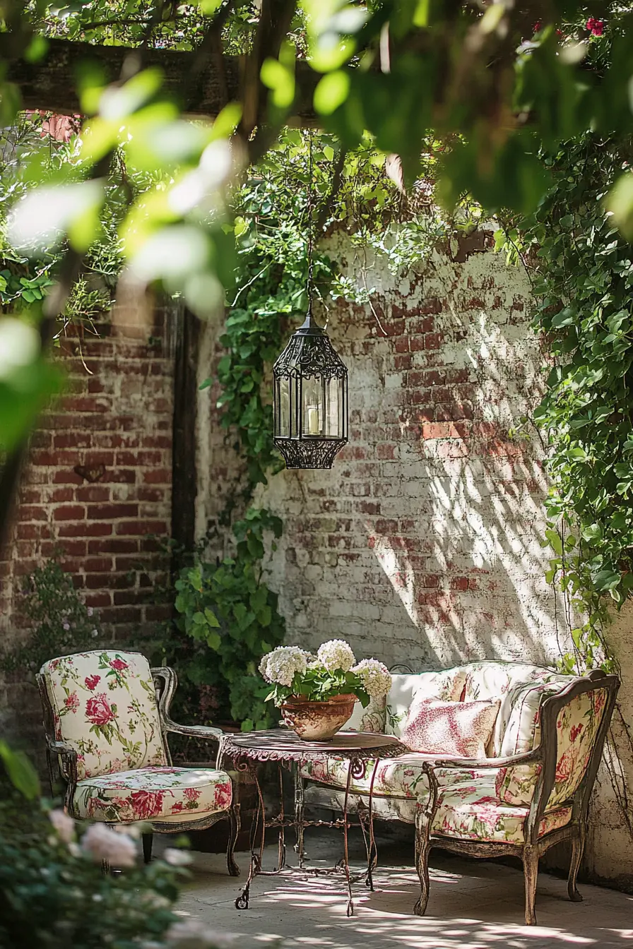 Vintage-Inspired Garden Patio