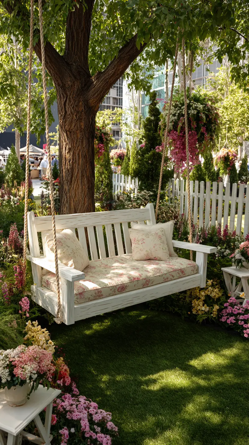 Add a Garden Swing or Hammock for Relaxing