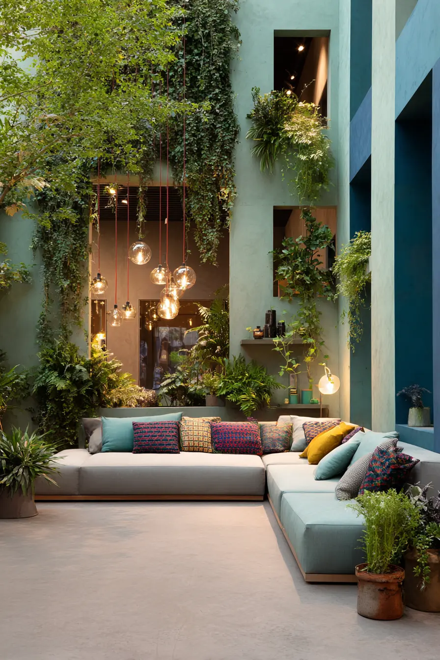 Modern Outdoor Sofas with Metal Frames