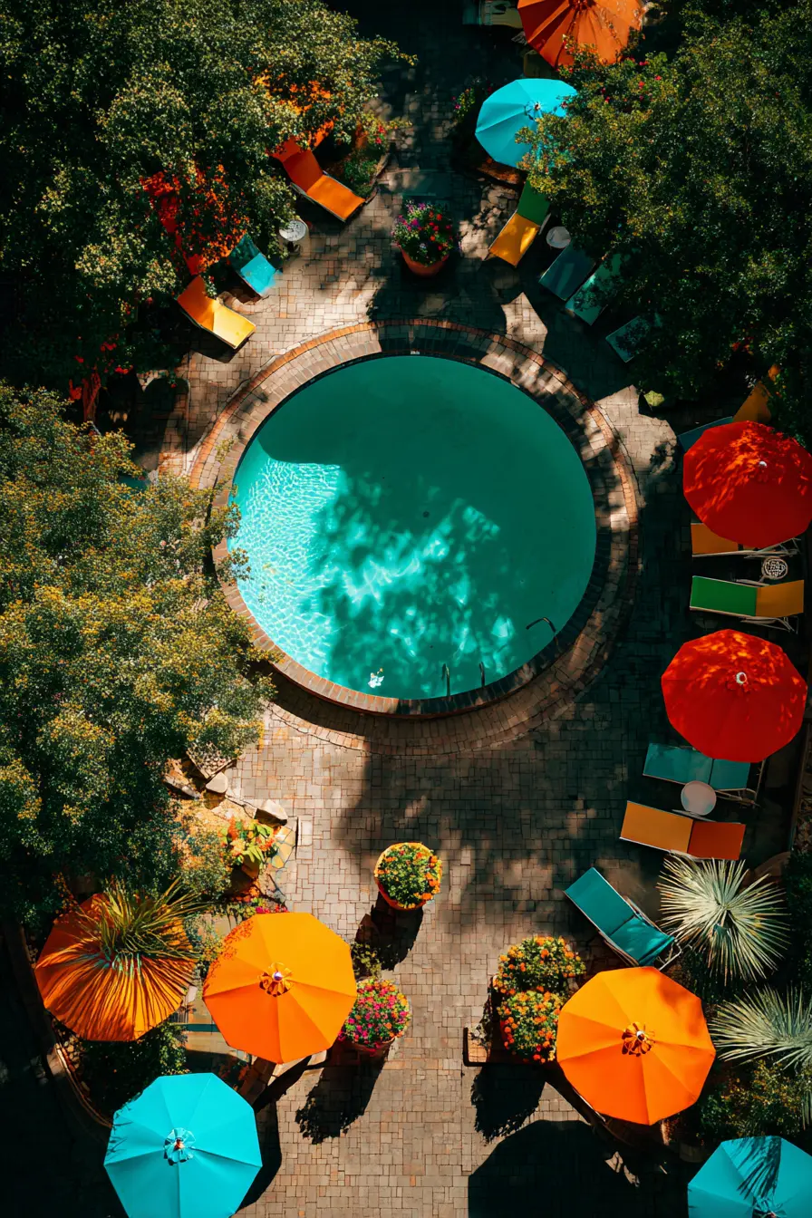 Raised Pool with Paved Sun Deck