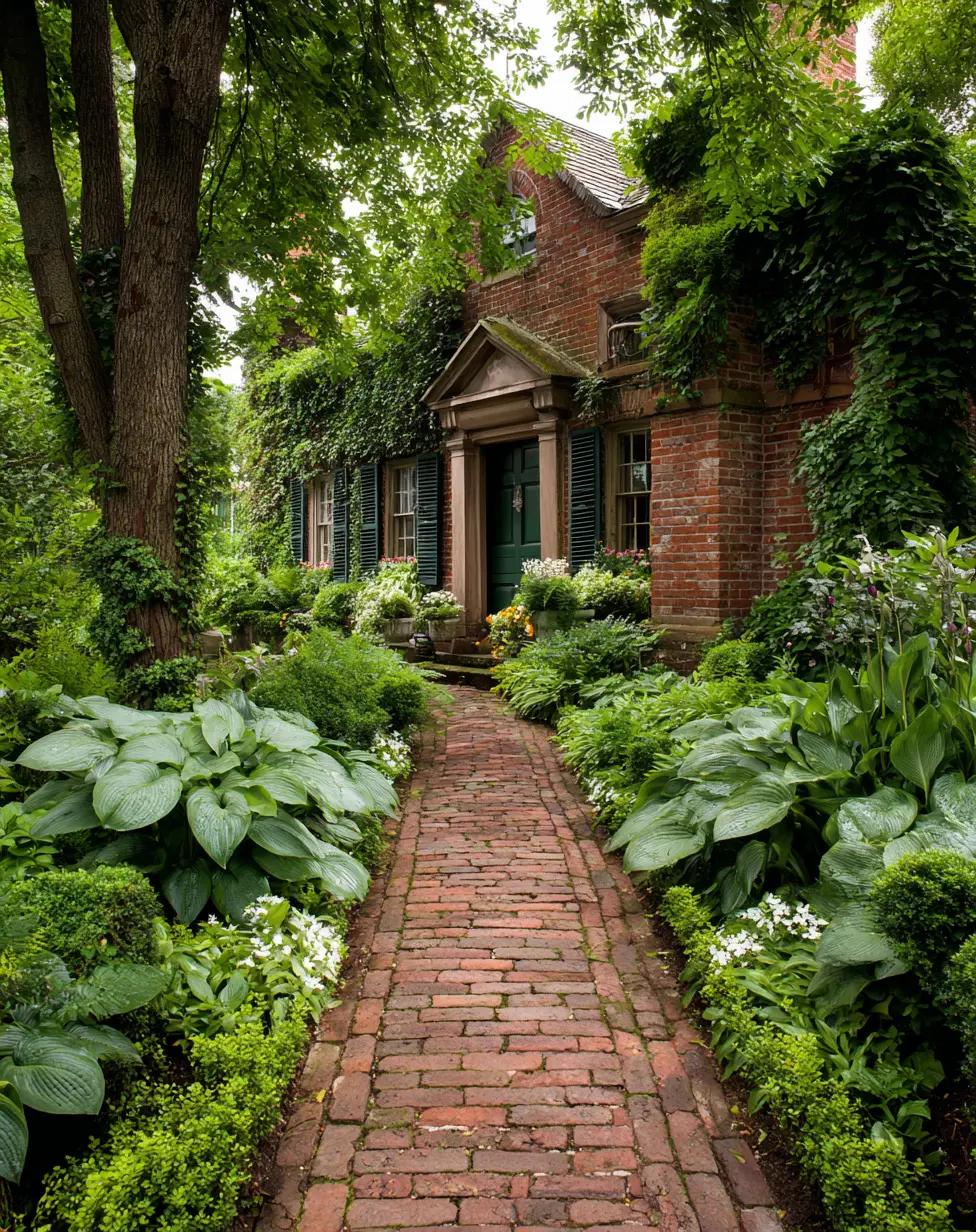 Recycled Brick Walkway