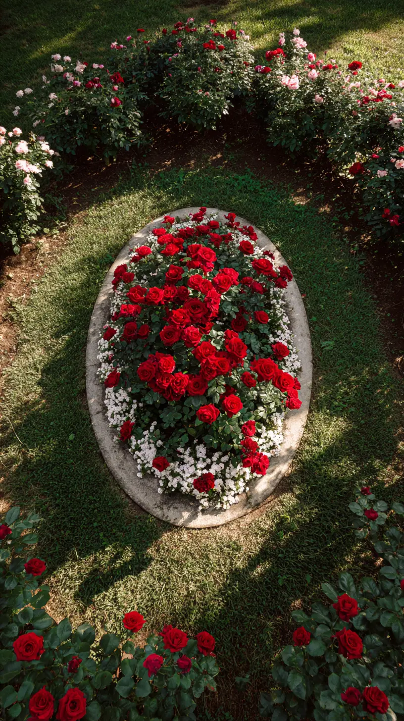 Central Rose Feature Bed