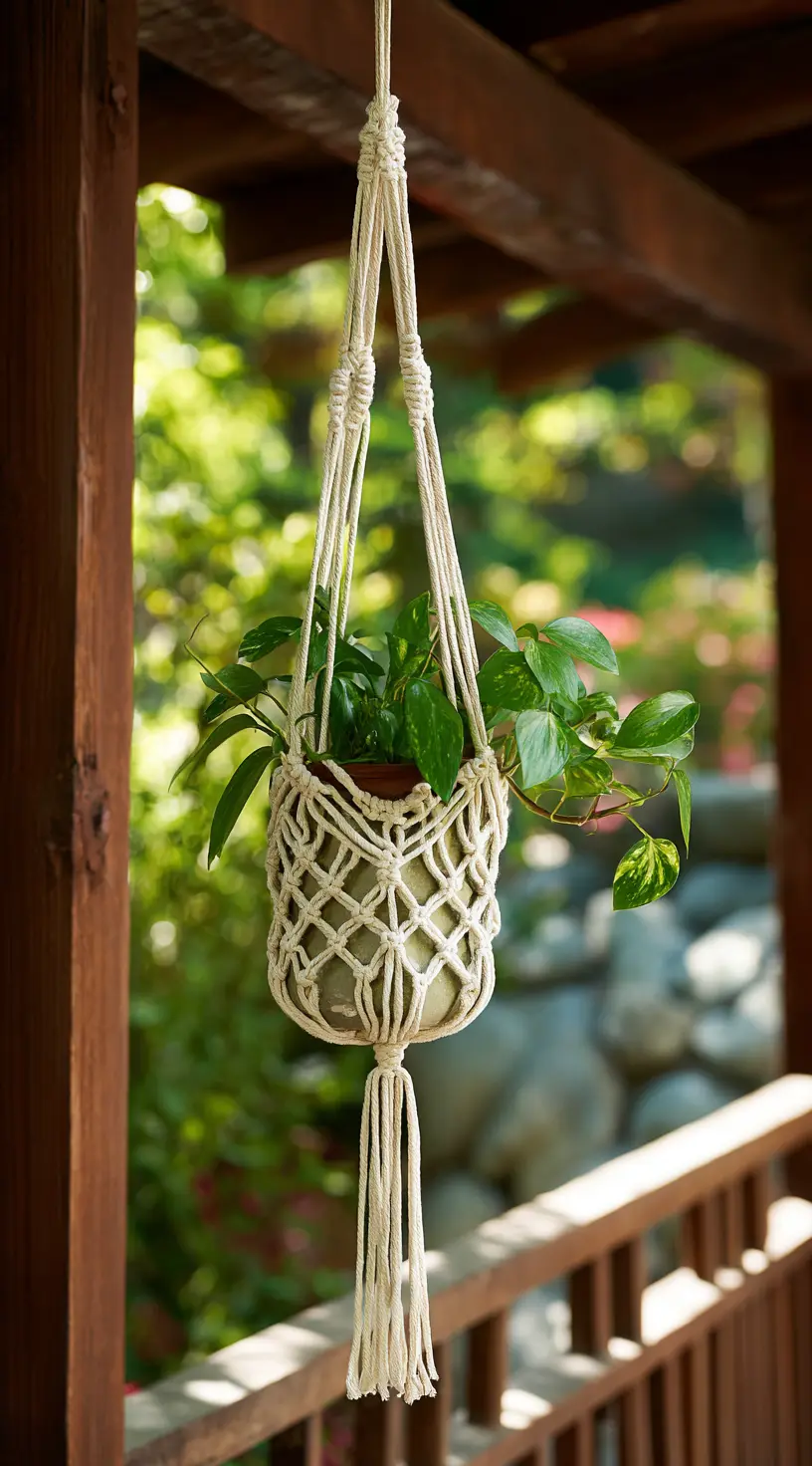 Craft a Rope Plant Hanger