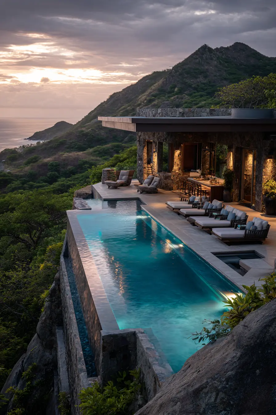 Luxury Patio with Infinity Pool