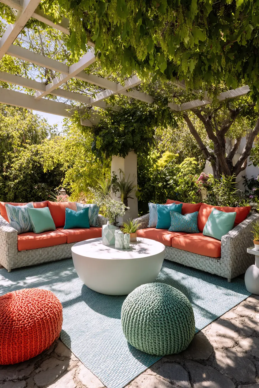 Modern Patio Furniture with Bold Colors
