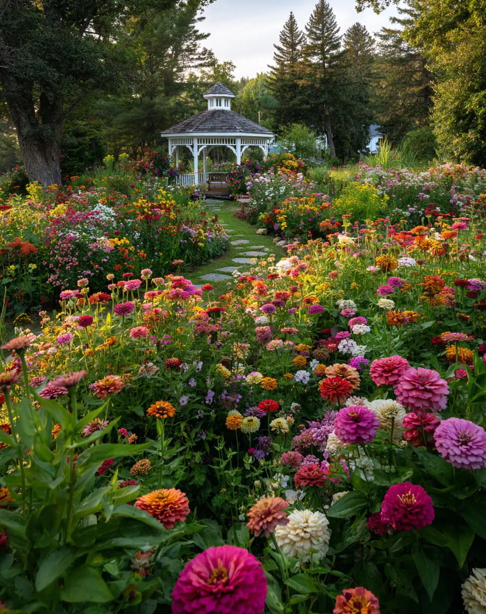 Sunset Serenade: Combine Coleus with Soft Pink and Orange Flowers