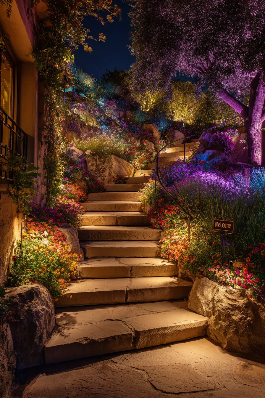 Accent Spotlights from Landscaping