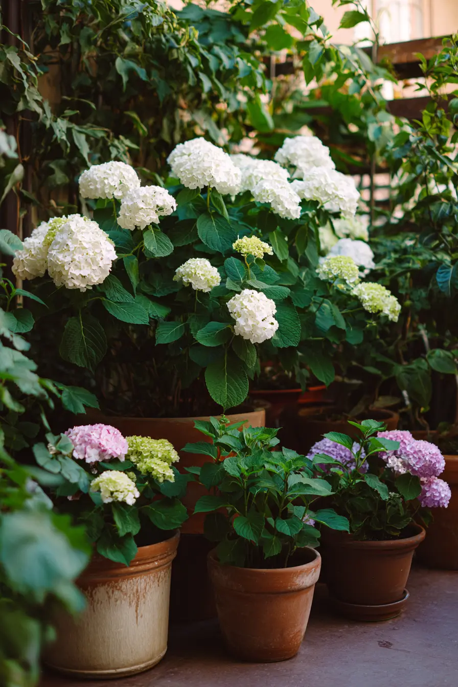 Boho Chic with Oakleaf Hydrangeas and Unusual Hostas