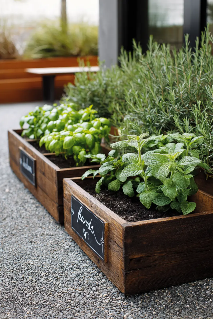 Chalkboard Planter Box Garden