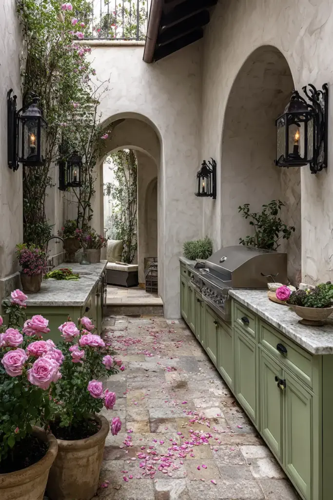 Elegant Outdoor Cooking Oasis