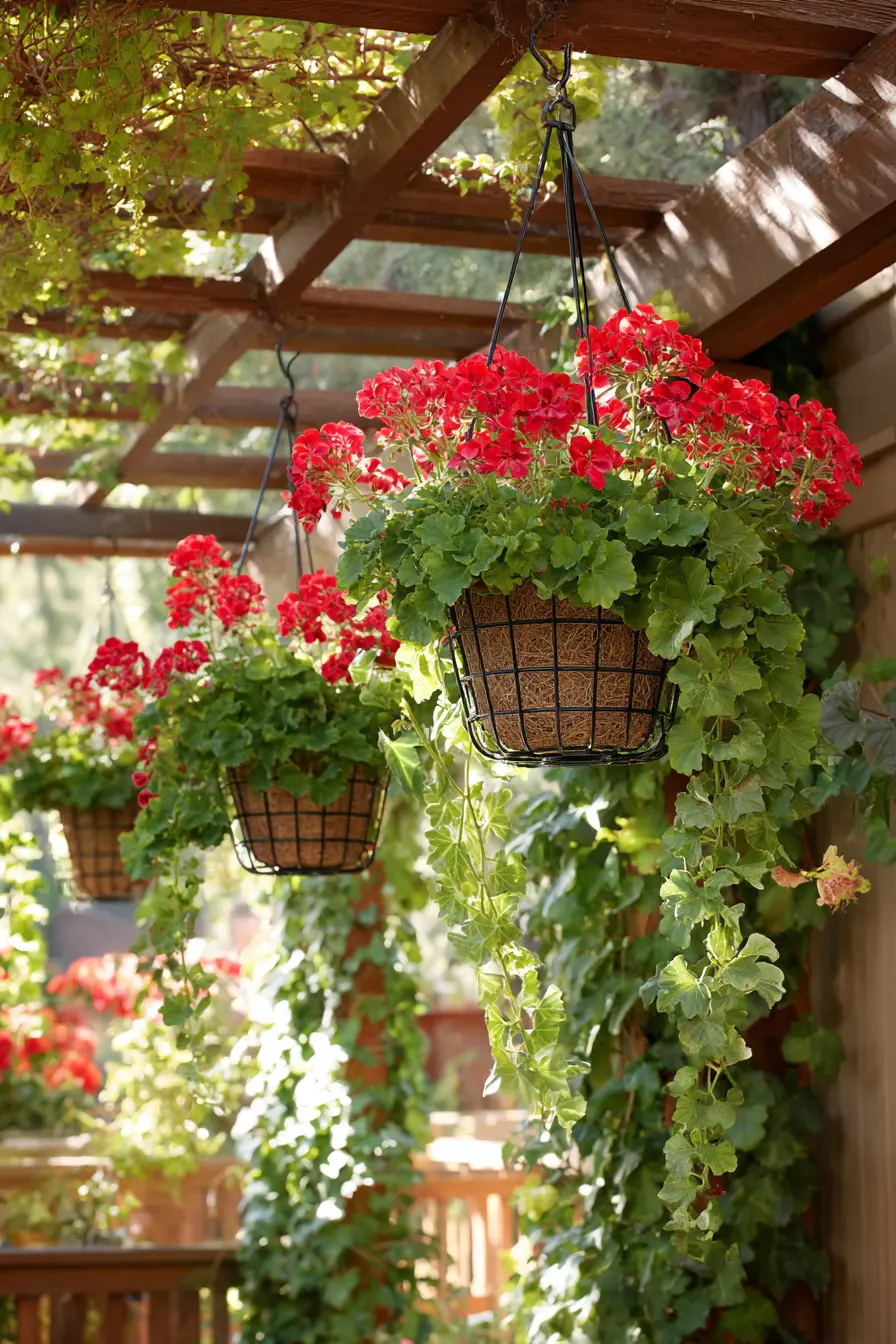 Hanging Wire Basket Garden