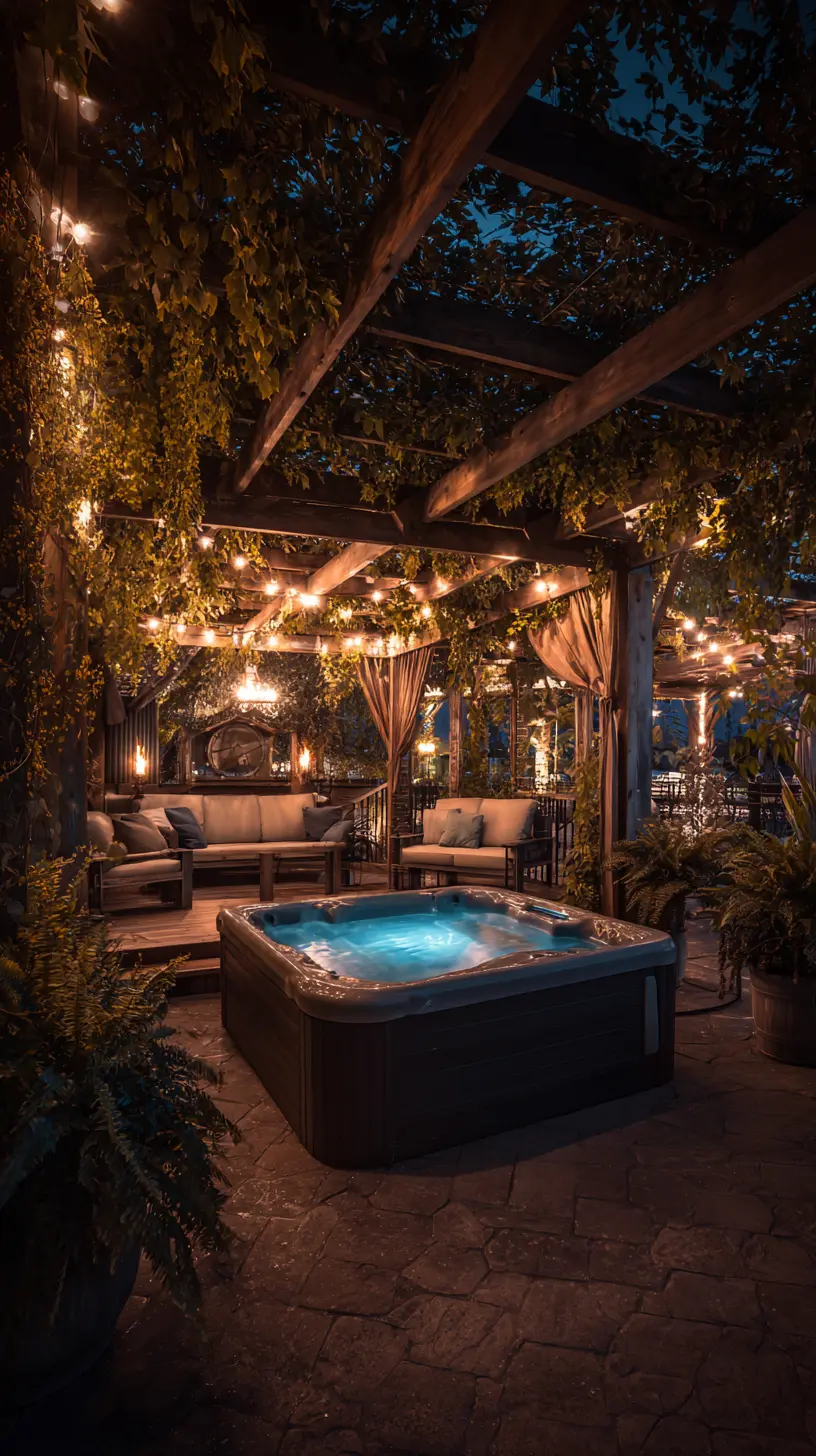 Pergola Over a Hot Tub